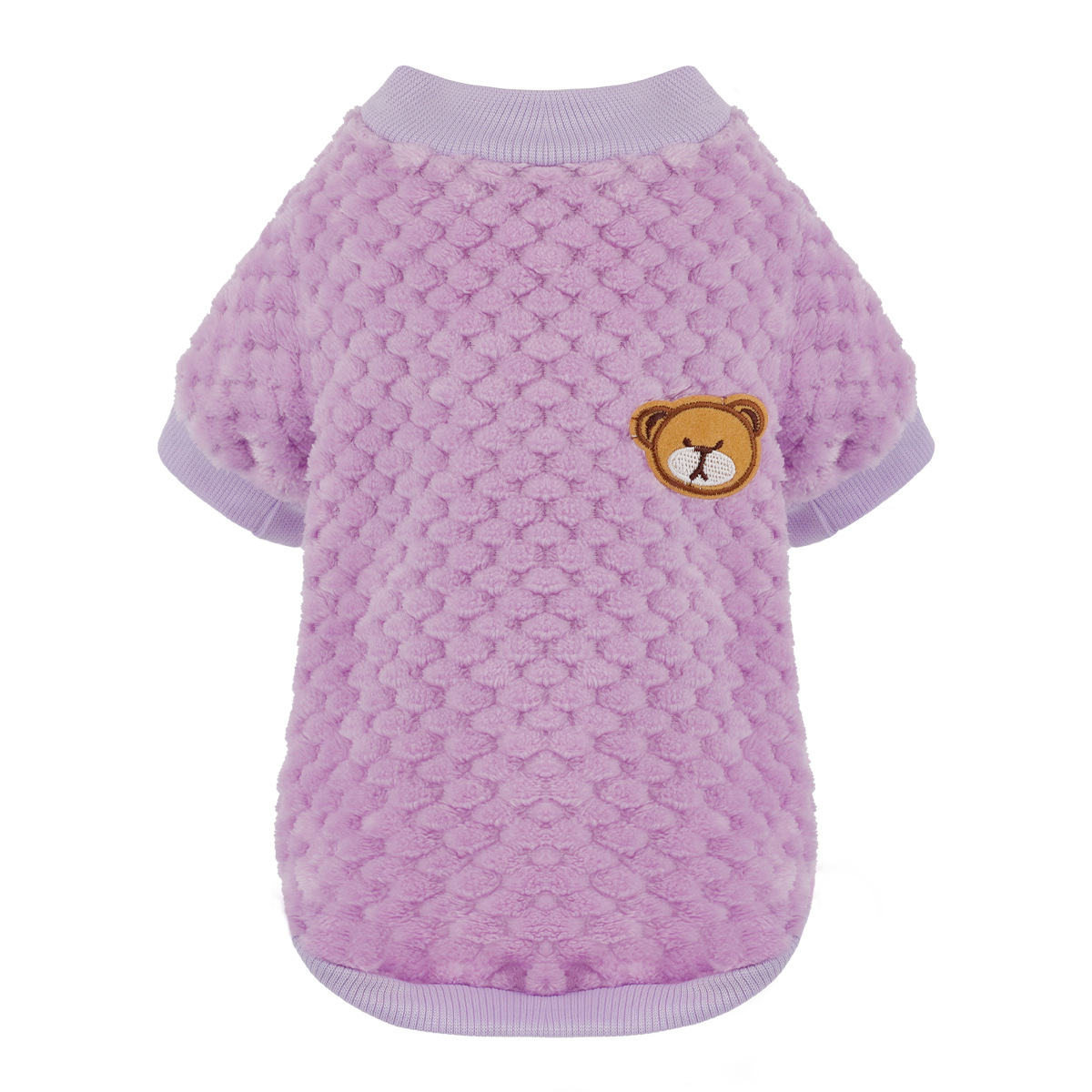 Pet Knit Shirt Set Bear Embroidery Design