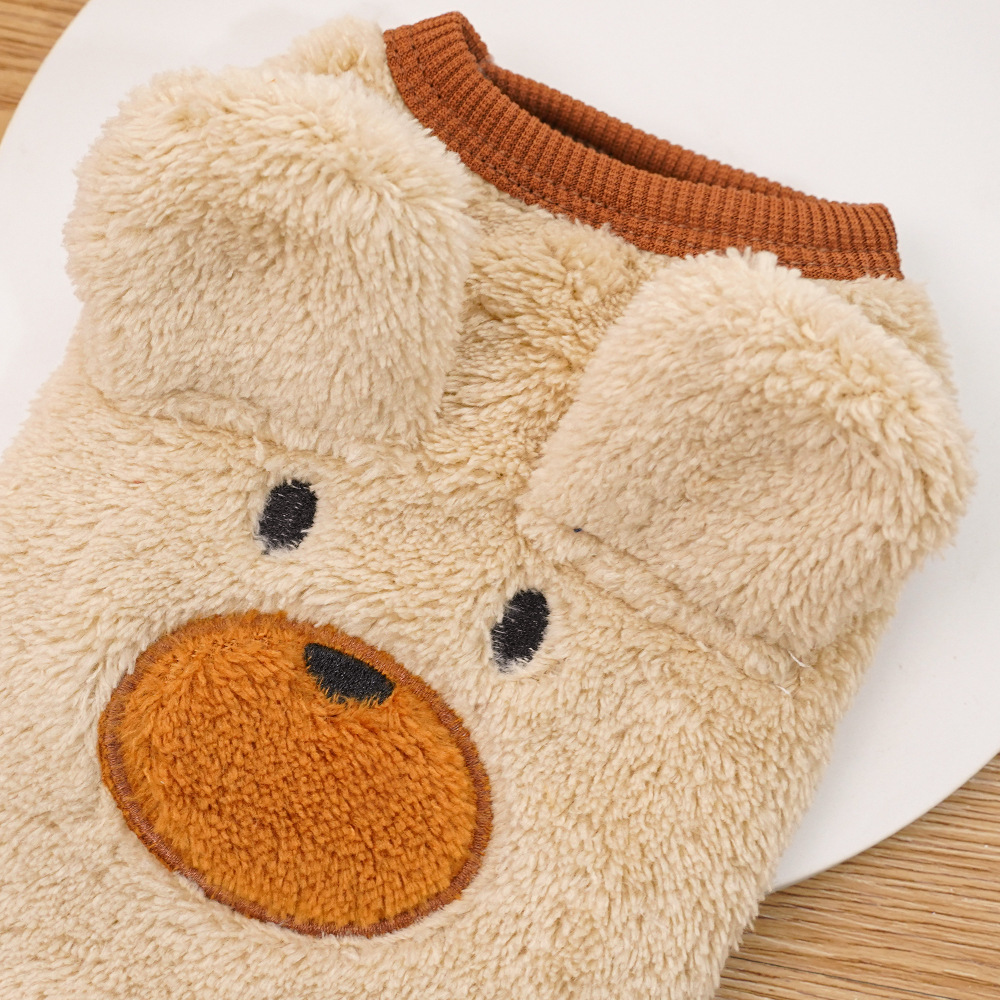 Pet Puppy Costume Set Plush Ear Design
