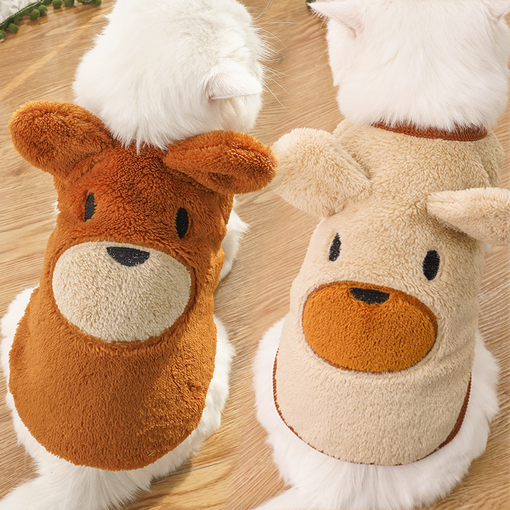 Pet Puppy Costume Set Plush Ear Design