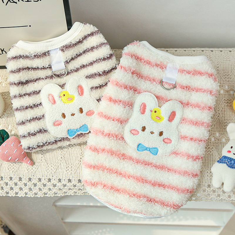 Pet Bunny Sweater Set Duck Plush Toy