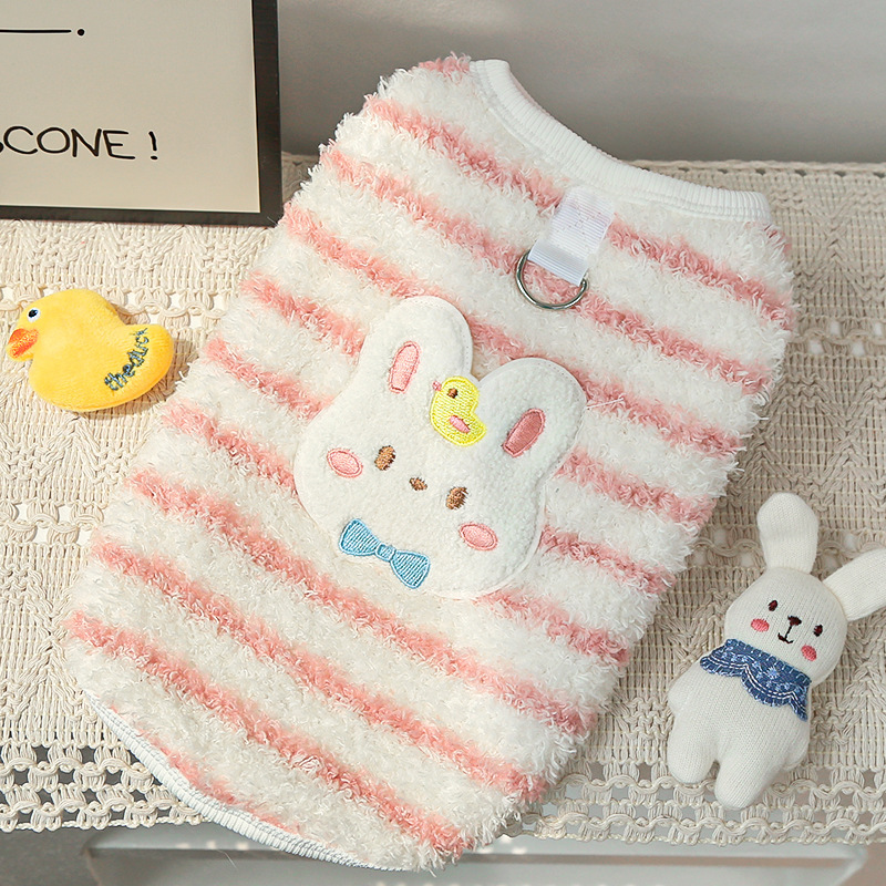 Pet Bunny Sweater Set Duck Plush Toy