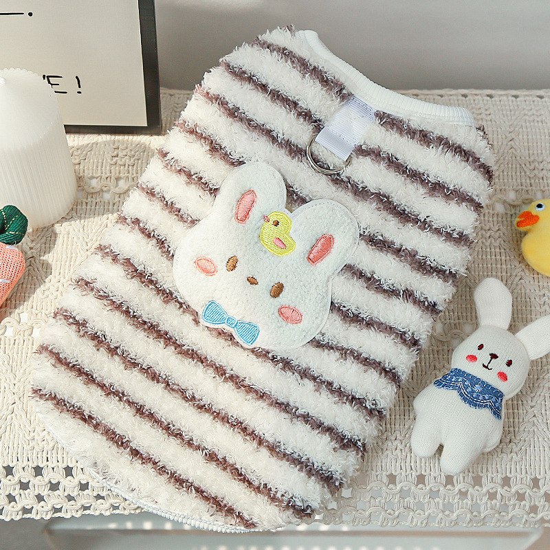 Pet Bunny Sweater Set Duck Plush Toy