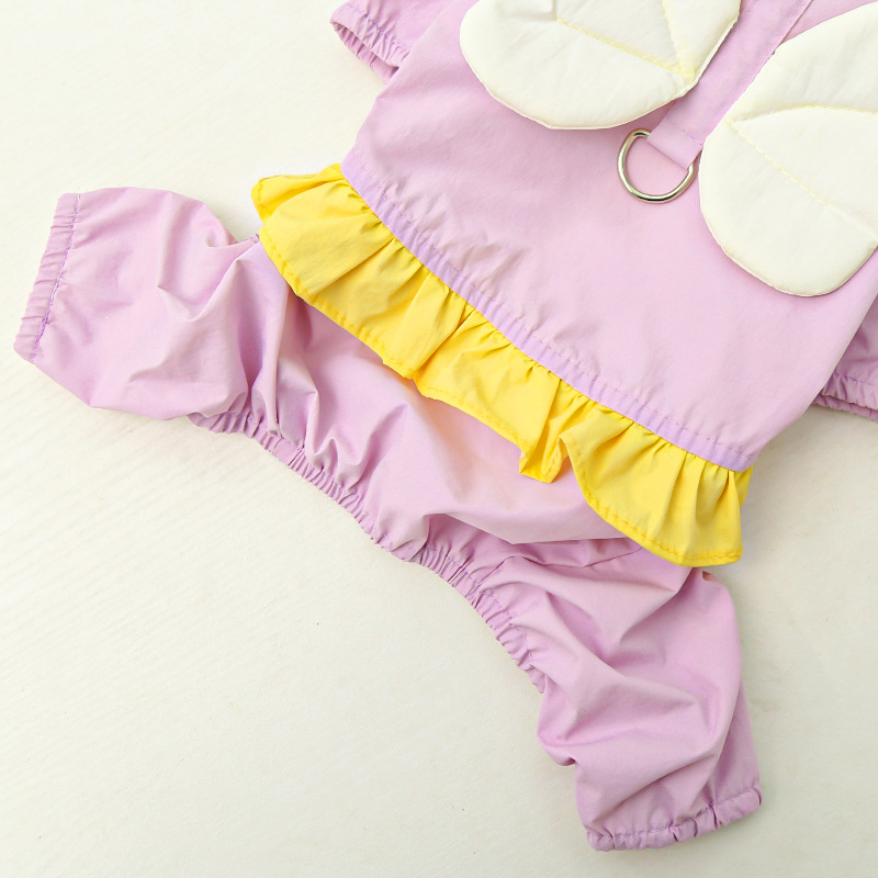 Pet Raincoat Set Hooded Waterproof Windproof Design