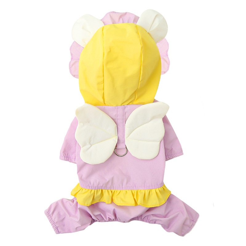 Pet Raincoat Set Hooded Waterproof Windproof Design