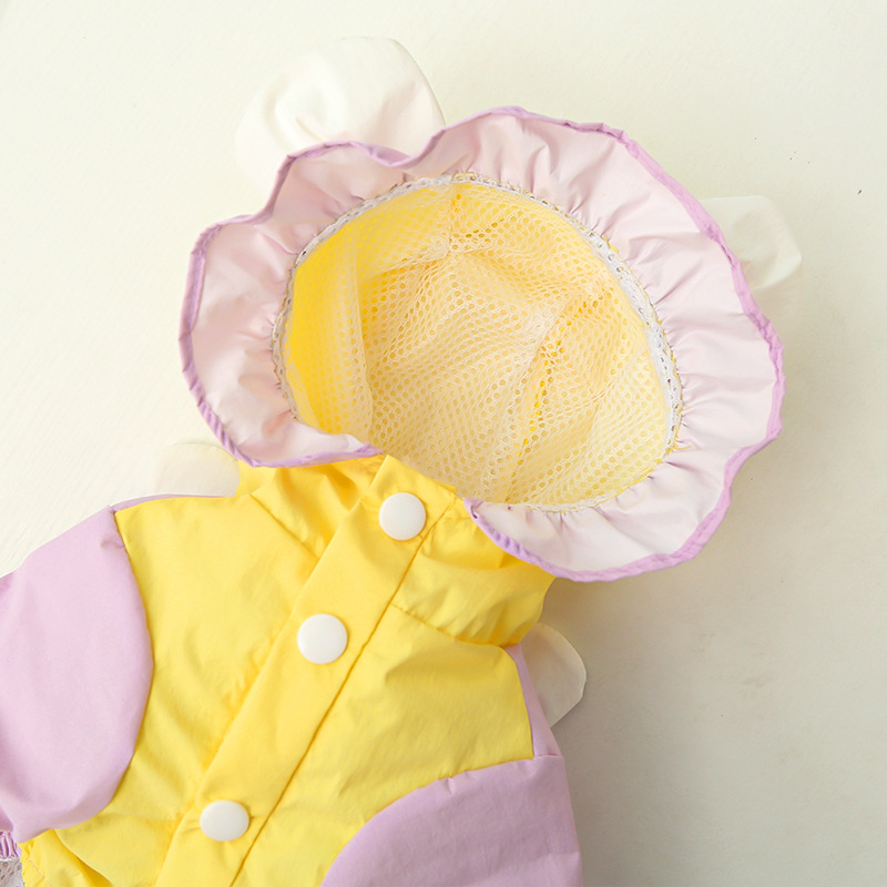 Pet Raincoat Set Hooded Waterproof Windproof Design
