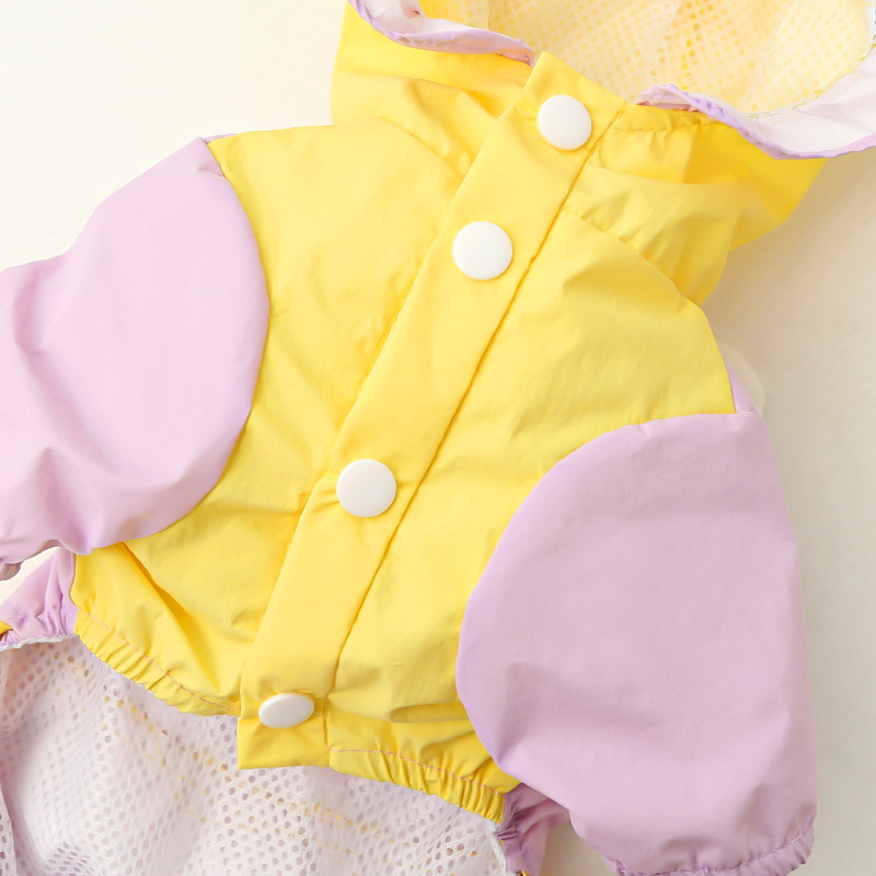 Pet Raincoat Set Hooded Waterproof Windproof Design