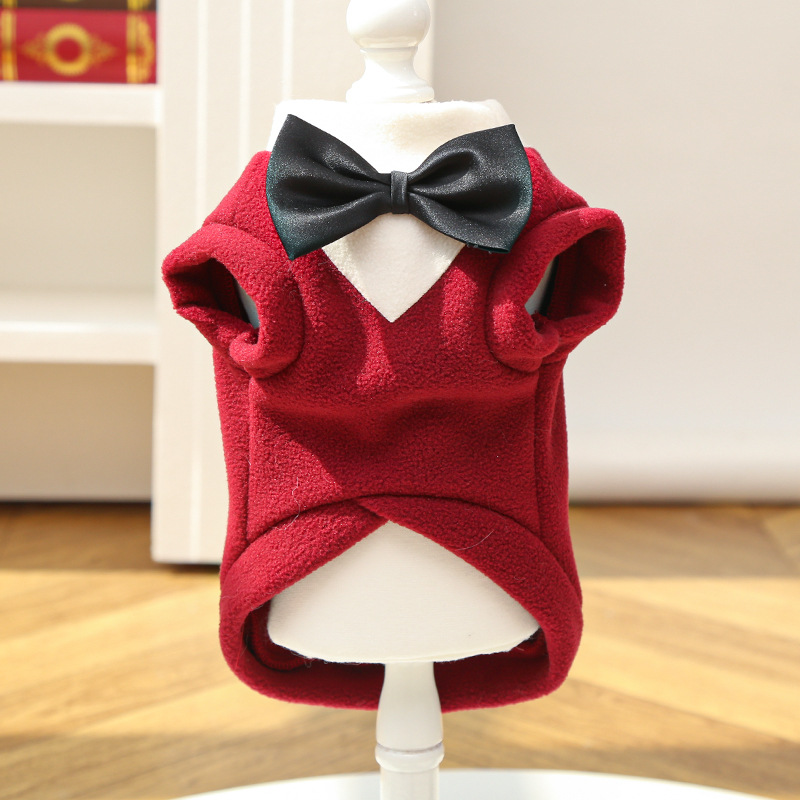 Pet Formal Suit Set Bow Tie Collar