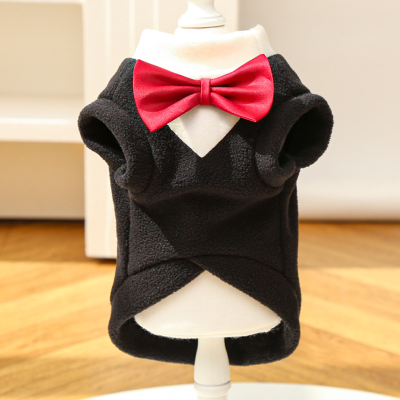 Pet Formal Suit Set Bow Tie Collar