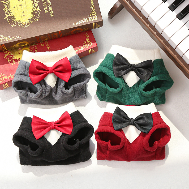 Pet Formal Suit Set Bow Tie Collar