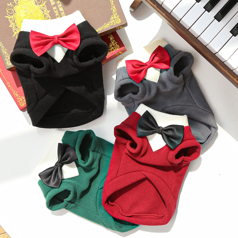 Pet Formal Suit Set Bow Tie Collar