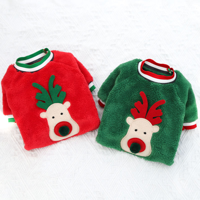 Pet Reindeer Sweater Set Festive Holiday Design