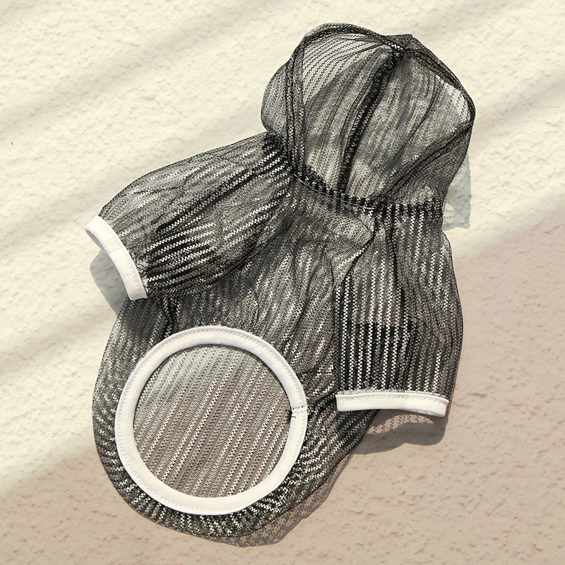Pet Mesh Hoodie Set Summer Sun Protection