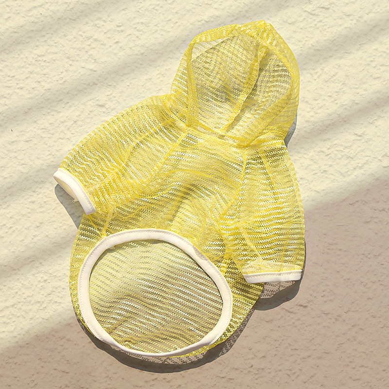Pet Mesh Hoodie Set Summer Sun Protection