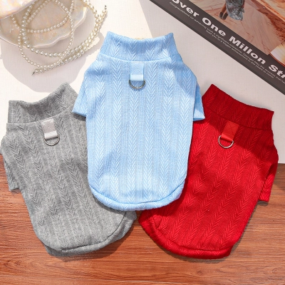 Pet Knit Sweater Set High Neck Design 02