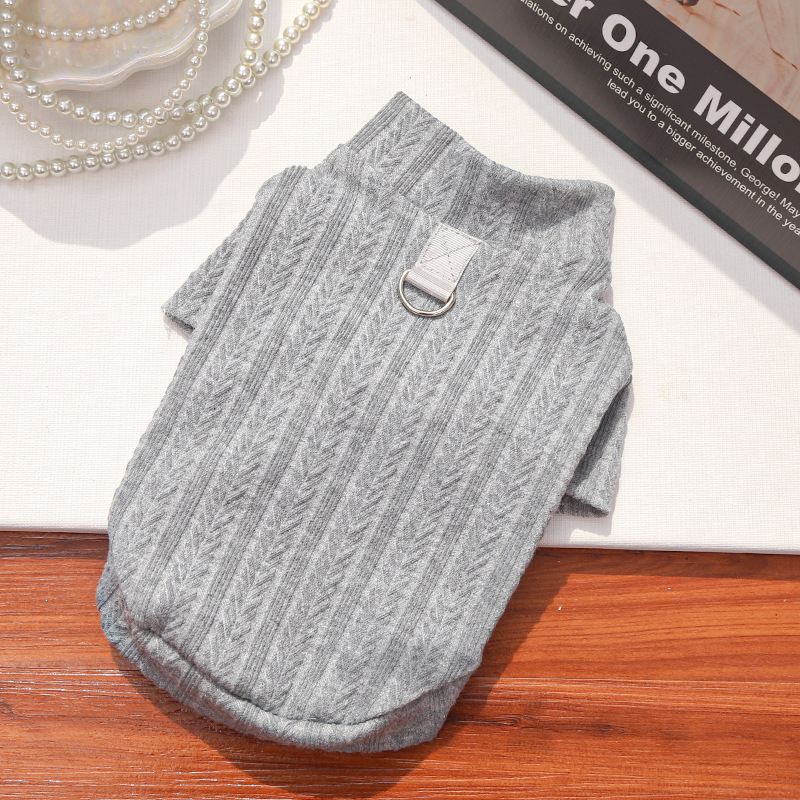 Pet Knit Sweater Set High Neck Design