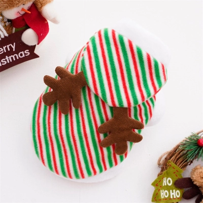Pet Christmas Sweater Set Reindeer Antler Design 02