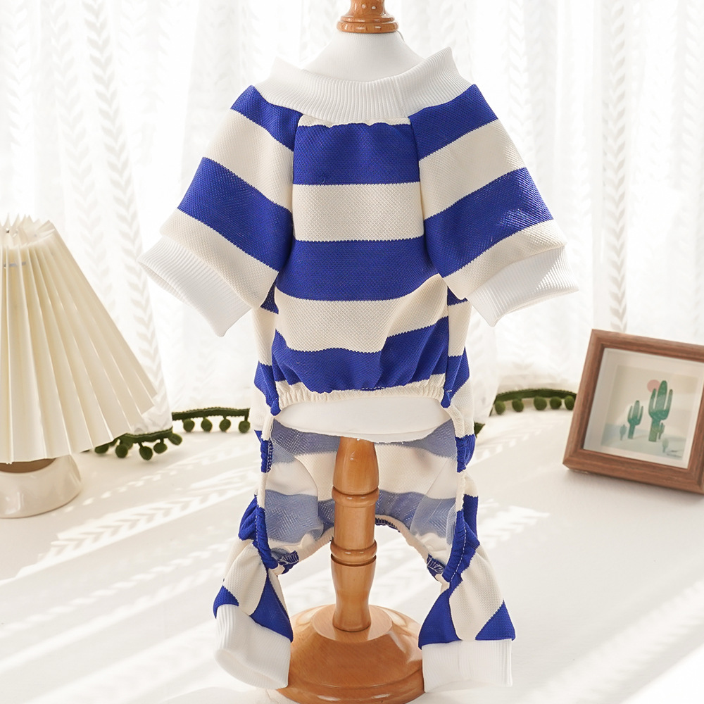 Pet Bear Outfit Striped Pattern Design