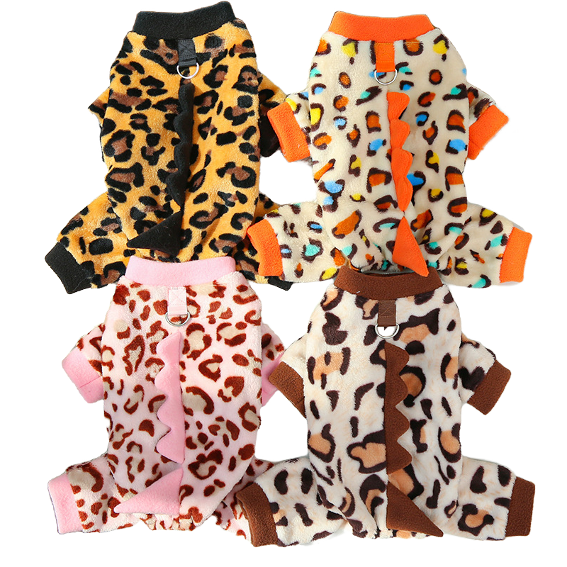 Pet Leopard Outfit Set Four Legs Design