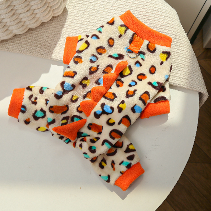 Pet Leopard Outfit Set Four Legs Design