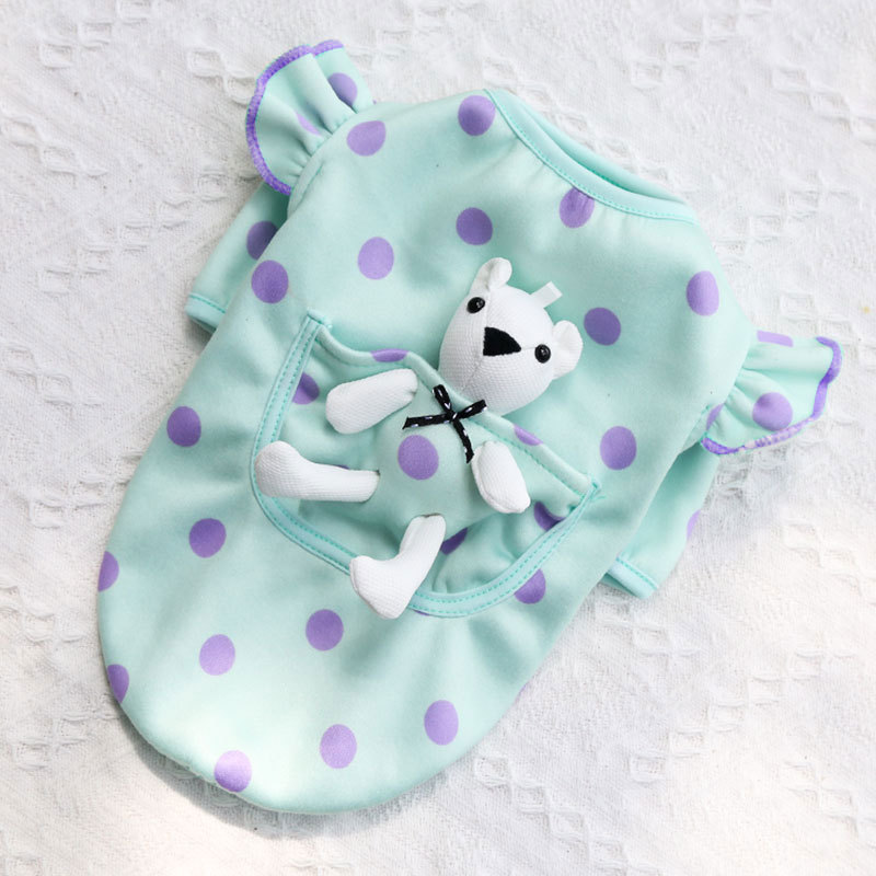 Pet Pocket Outfit Polka Dot Design
