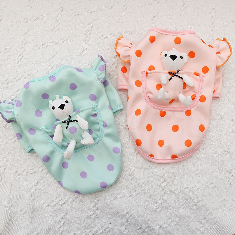 Pet Pocket Outfit Polka Dot Design