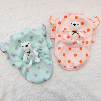 Pet Pocket Outfit Polka Dot Design 01