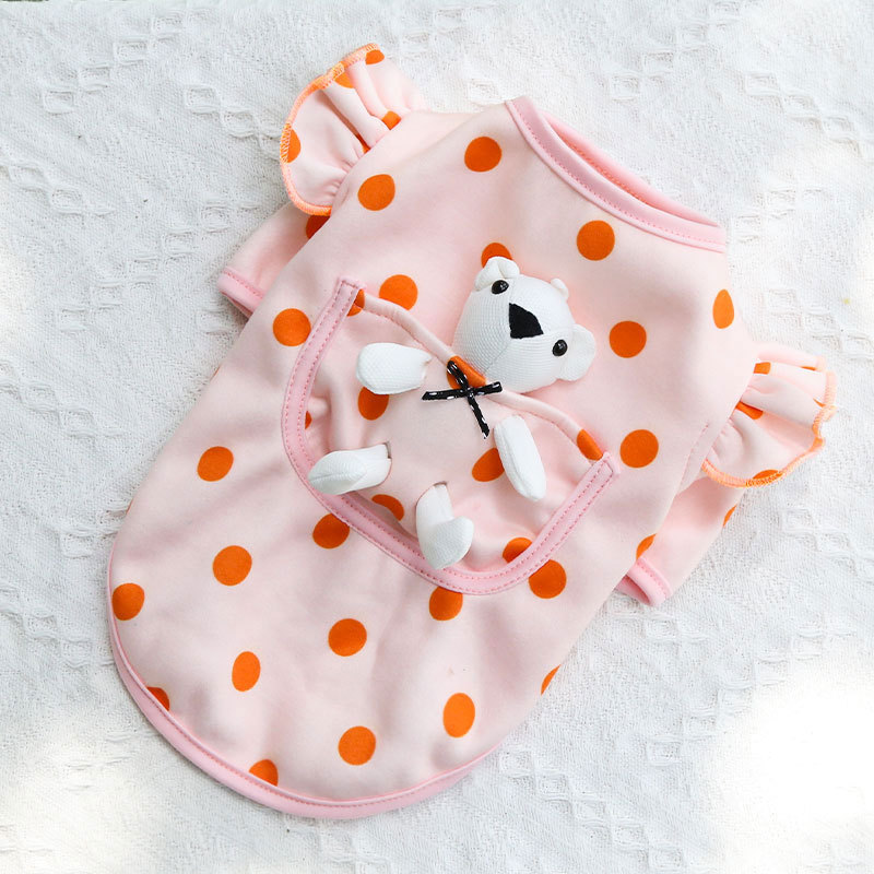 Pet Pocket Outfit Polka Dot Design