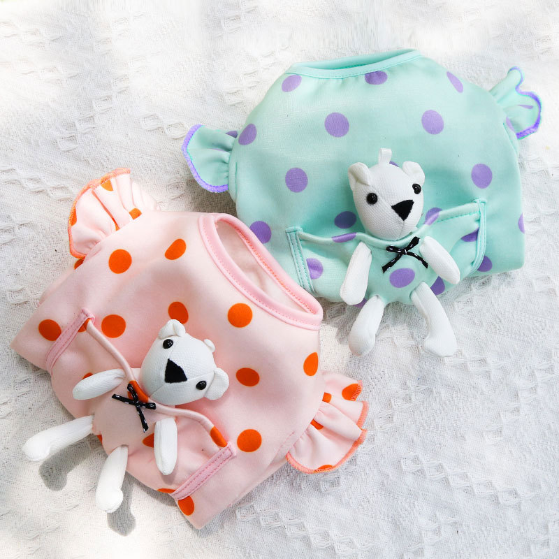 Pet Pocket Outfit Polka Dot Design