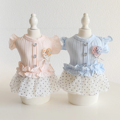 Pet Lollipop Dress Polka Dot Skirt 02