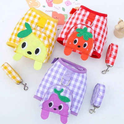 Pet Harness Set Fruit Pattern Design 01