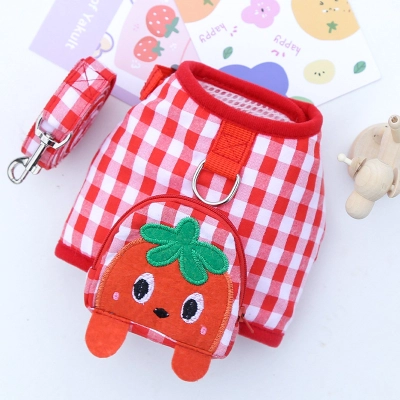 Pet Harness Set Fruit Pattern Design 02