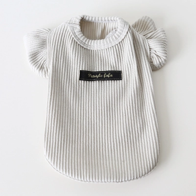 Pet Ribbed Knit Top Wing Sleeve 01