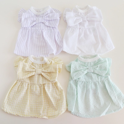 Pet Bow Dress Flowy Skirt Design 01