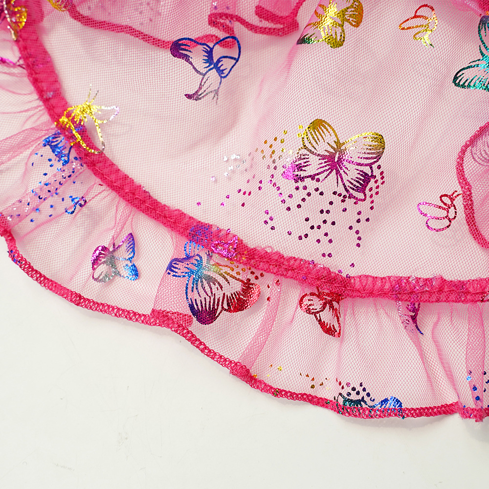 Pet Butterfly Dress Mesh Sleeve Design