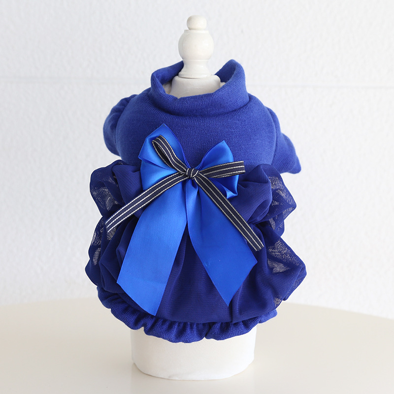 Pet Cloud Knit Dress Puffy Skirt