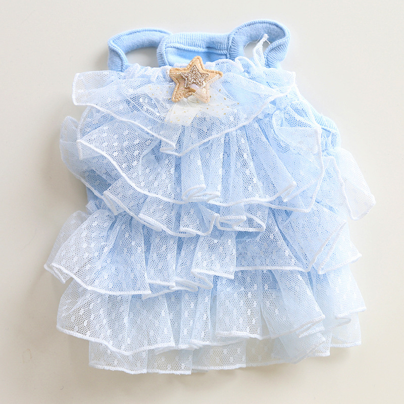 Pet Star Dress Layered Ruffle Skirt