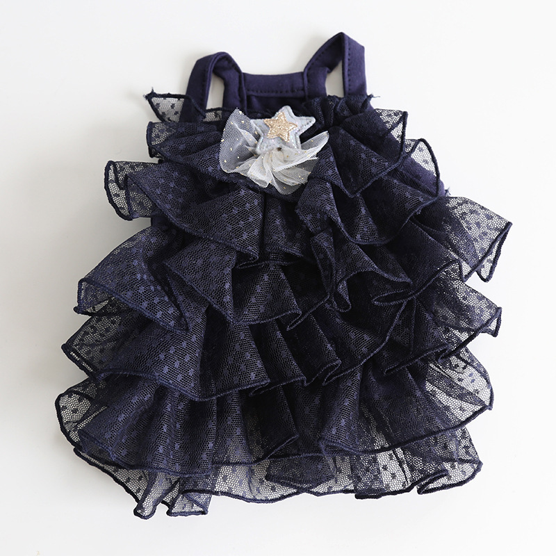 Pet Star Dress Layered Ruffle Skirt