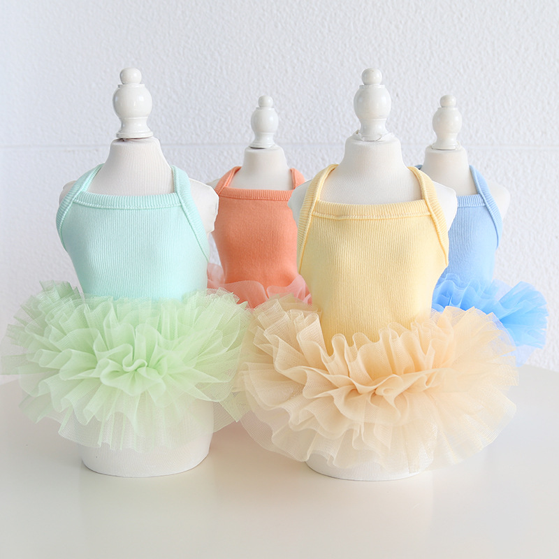 Pet Ballet Dress Layered Tulle Skirt