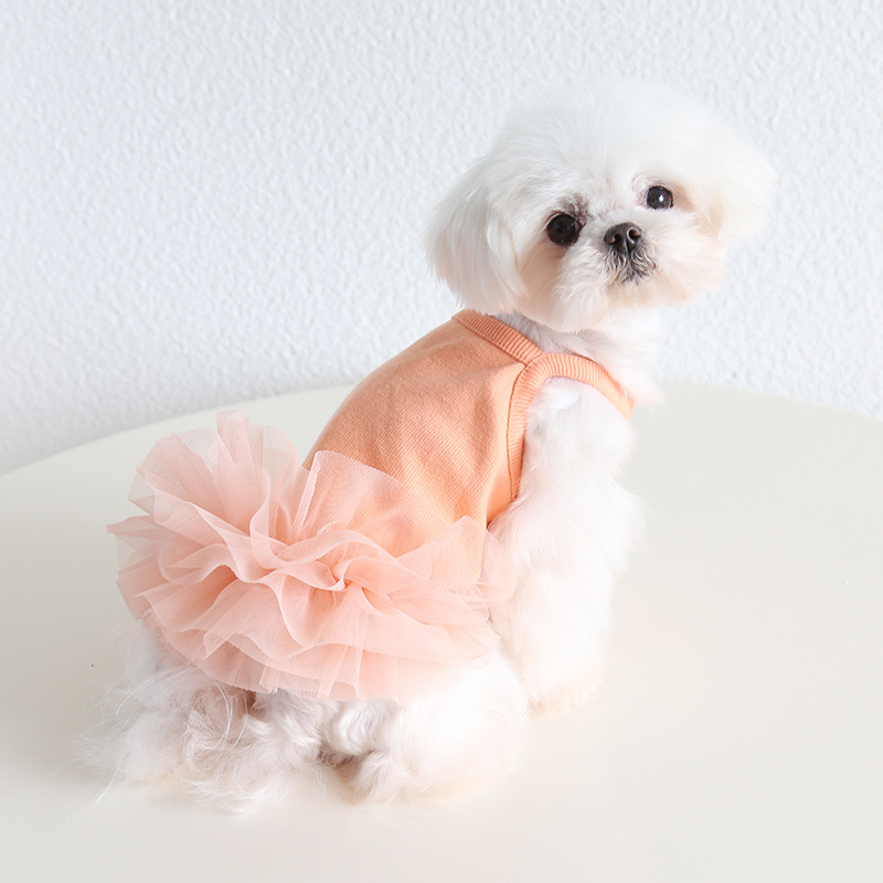 Pet Ballet Dress Layered Tulle Skirt