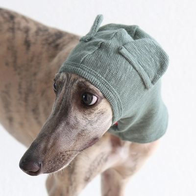 Pet Knit Cap Ear Design Soft Comfort 01