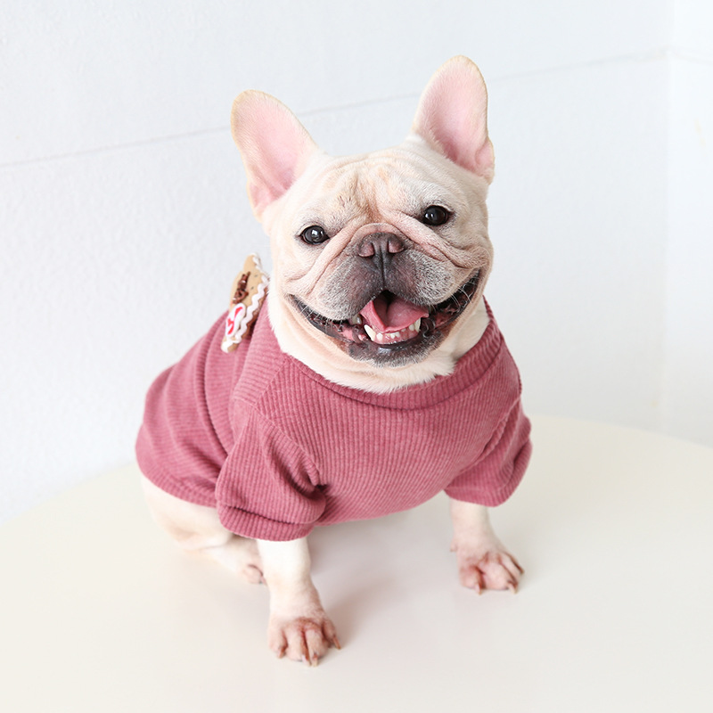 Pet Knit Sweater Gingerbread Applique Crew Neck