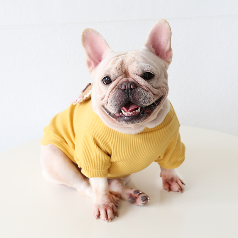 Pet Knit Sweater Gingerbread Applique Crew Neck