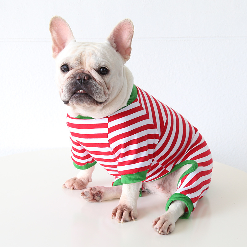 Pet Striped Pajama Four Legs Christmas Tree