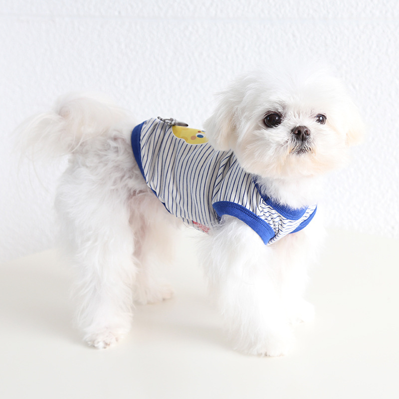 Pet Cheese Print Vest Bow Tie Collar