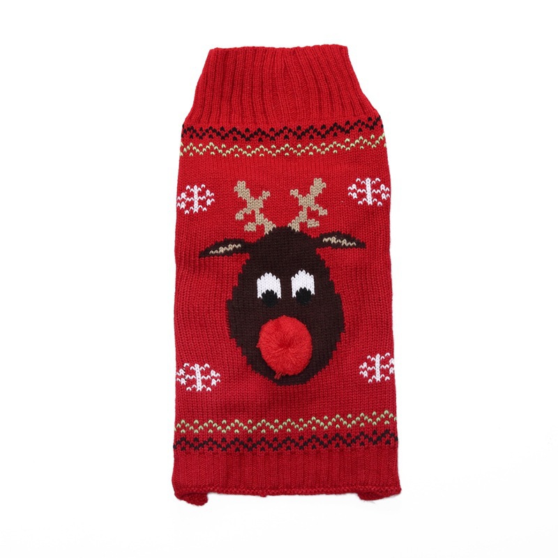 Pet Reindeer Knit Sweater Christmas Holiday Design