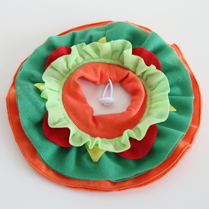 Pet Costume Hat Bandana Set Party Dress