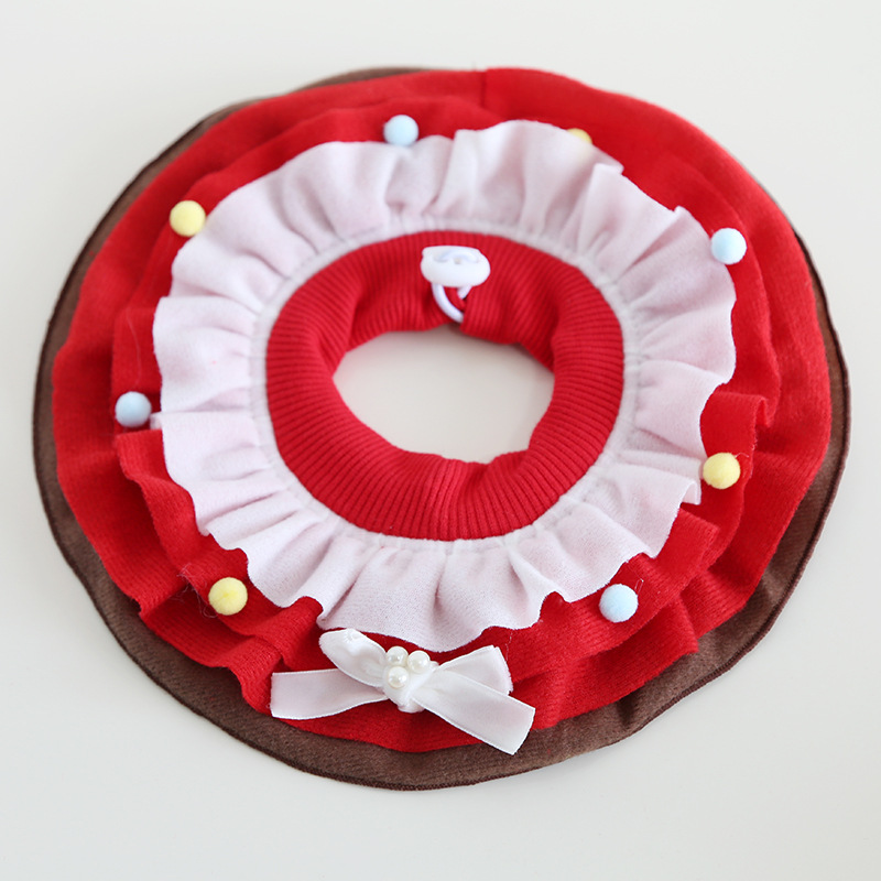 Pet Costume Hat Bandana Set Party Dress
