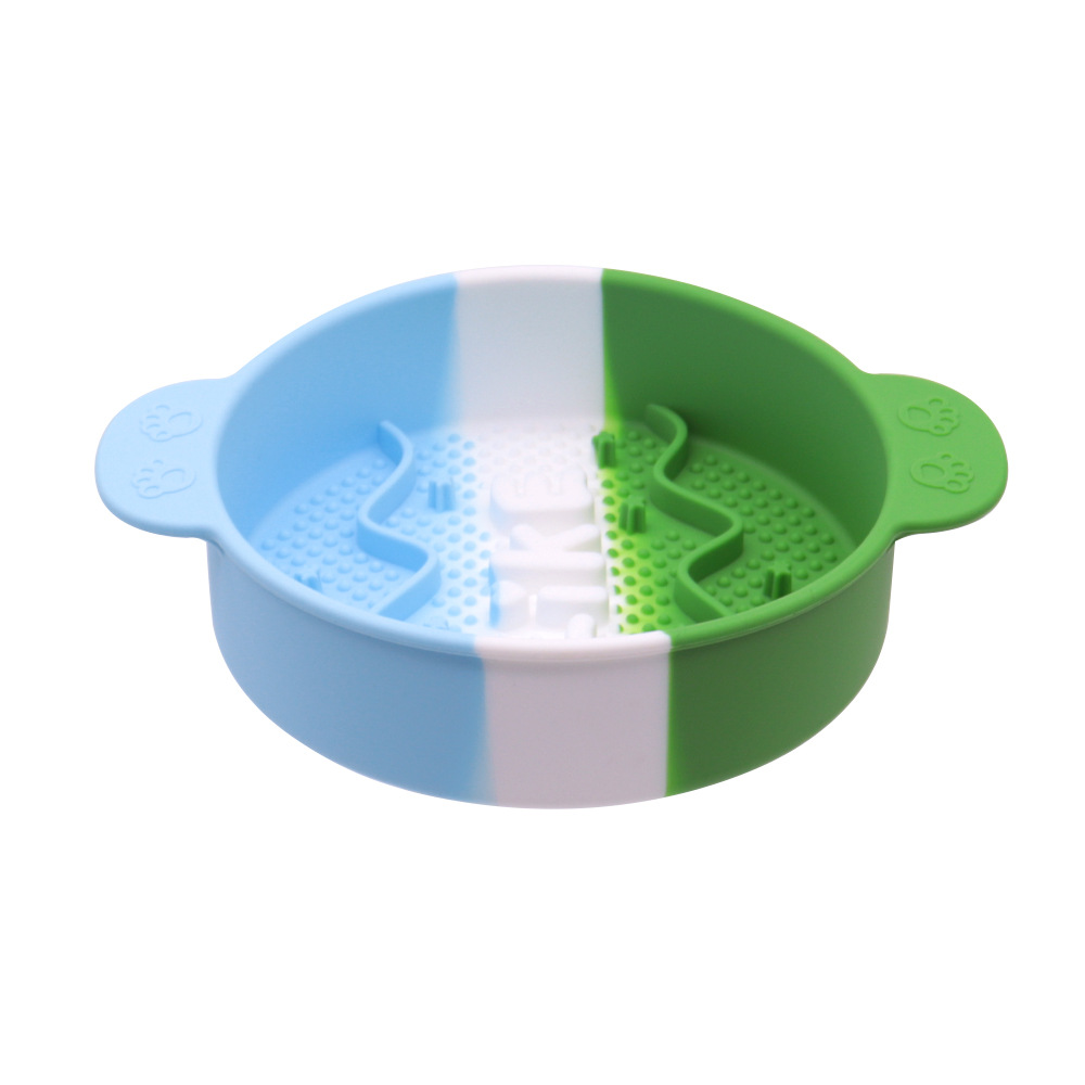 Pet Slow Feed Bowl Obstacle Design Anti Choke