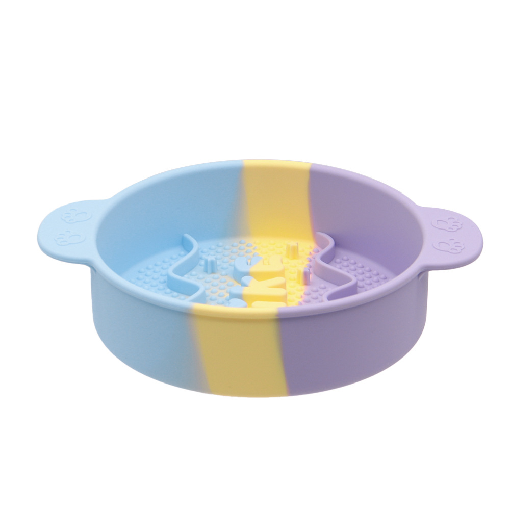Pet Slow Feed Bowl Obstacle Design Anti Choke