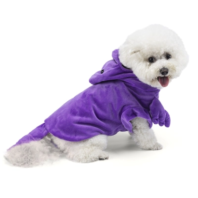 Pet Dinosaur Costume Hooded Cape Tail Design 01